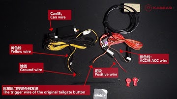 How to install electric tailgate foot sensor device (universal version)