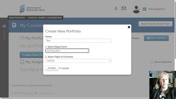 Creating a Portfolio in Anthology