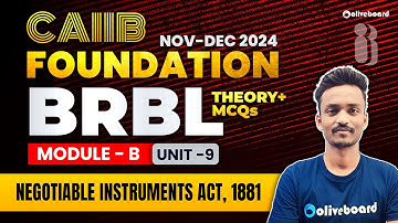 CAIIB Nov 2024 | CAIIB BRBL Module A Unit 9 | CAIIB Online Classes 2024 | BRBL By Ajay Sir