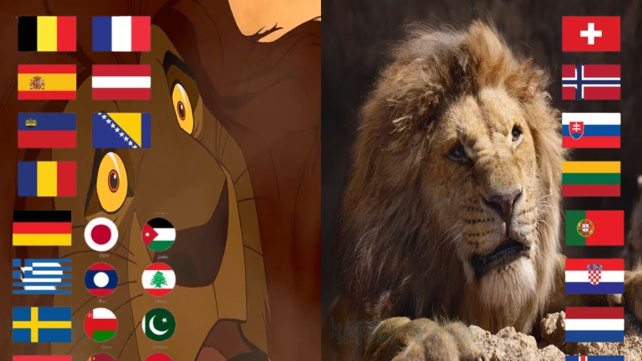 The Lion King - "Long Live The King!" (One Line Multilanguage) [HD] in 2025