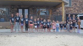 20 Grandkids In A Row 2018 Griffiths Reunion