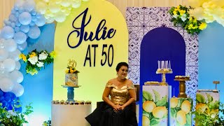 50th birthday celebration of Julie | Golden birthday | District 21 Hotel