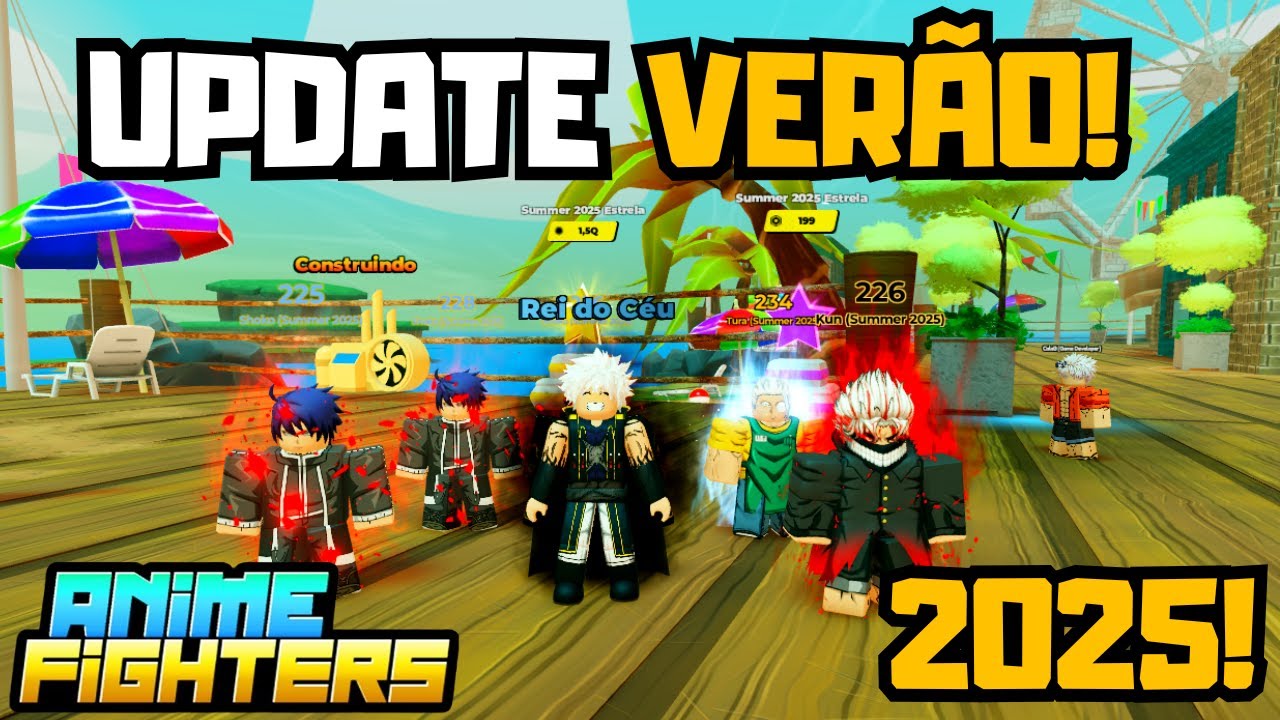 ZEREI A NOVA UPDATE DE VERÃO 2025 NO ANIME FIGHTERS!
