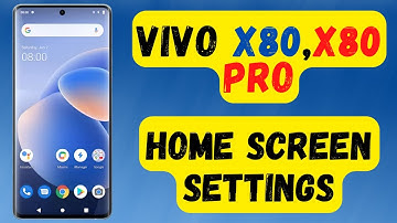Vivo X80, X80 Pro Home screen Settings || Customize Home Display Vivo X80 Plus {V2185A}