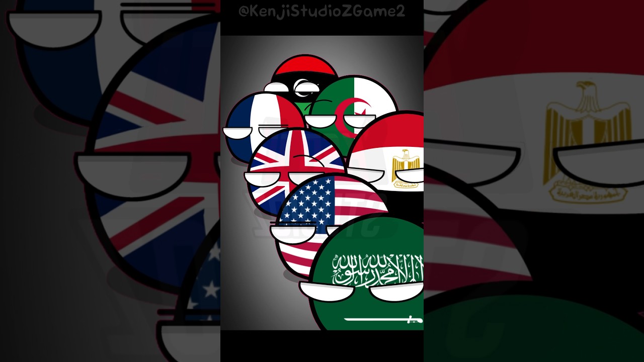 Eternal Enemies || Iran Vs Saudi Arabia || [ CountryBalls ] || #countryballs #shorts