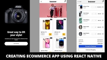 Creating an ecommerce app using react native for android and ios