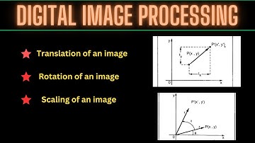 Translation, Scaling and Rotation in Digital Image Processing || Image transformation