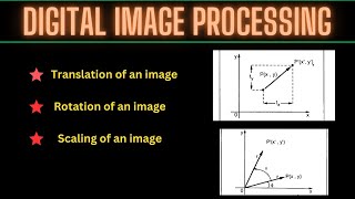 Famous Translation, Scaling and Rotation in Digital Image Processing || Image transformation Wealth