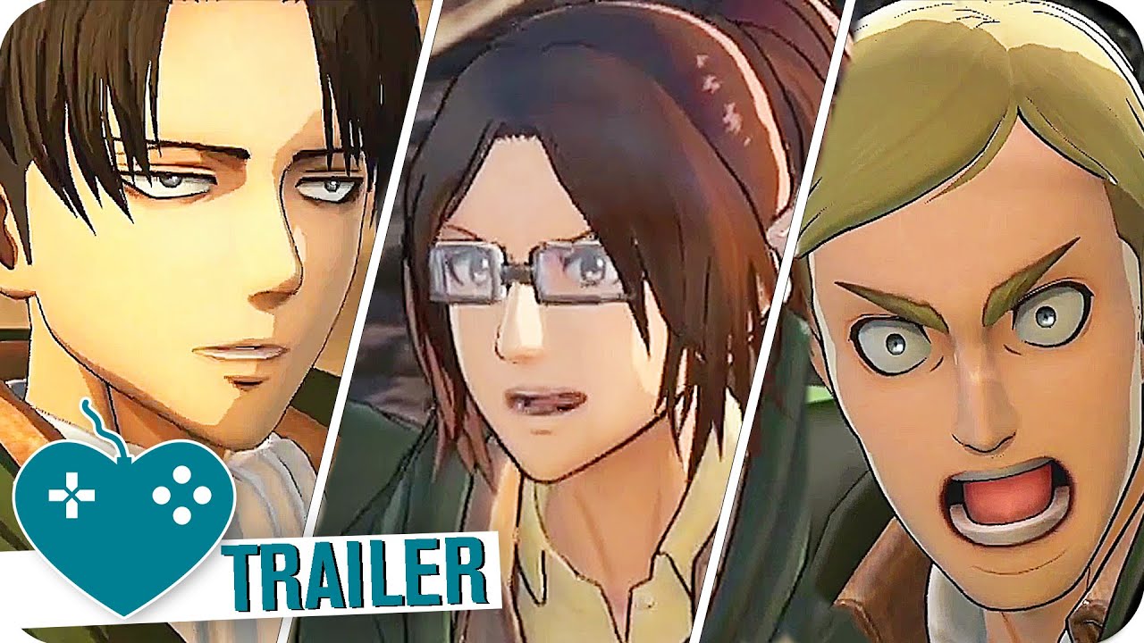 Attack On Titan Wings Of Freedom Levi Hange Erwin Character Trailers 16 Youtube