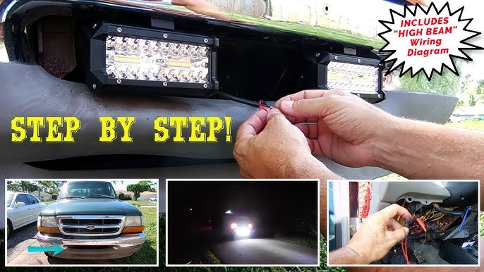 How To Wire And Install An LED Lightbar On Your Car - 1080P HD 