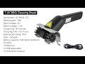 VERTAK 7.4V Cordless BBQ Cleaning Brush Outdoor Camping Portable Electric Barbecue Grill Cleaner