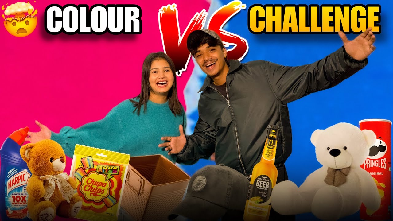 Unexpected Colour Challenge with Nishu❤️🎉