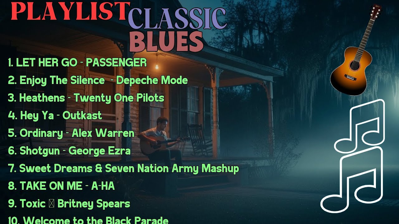 Whiskey Blues Music -BEST OLD SCHOOL BLUES MUSIC ALL TIME SONG LET HER GO-PASSENGER [ALBUM]