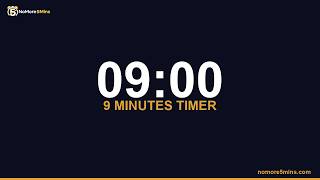 9 Minute Timer — 9 Minute Countdown Timer with Alarm