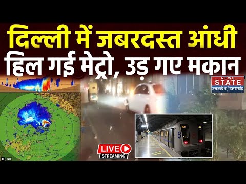 Delhi-NCR Weather Update Live : अचानक बदला मौसम, आंधी का डराने वाला Video 