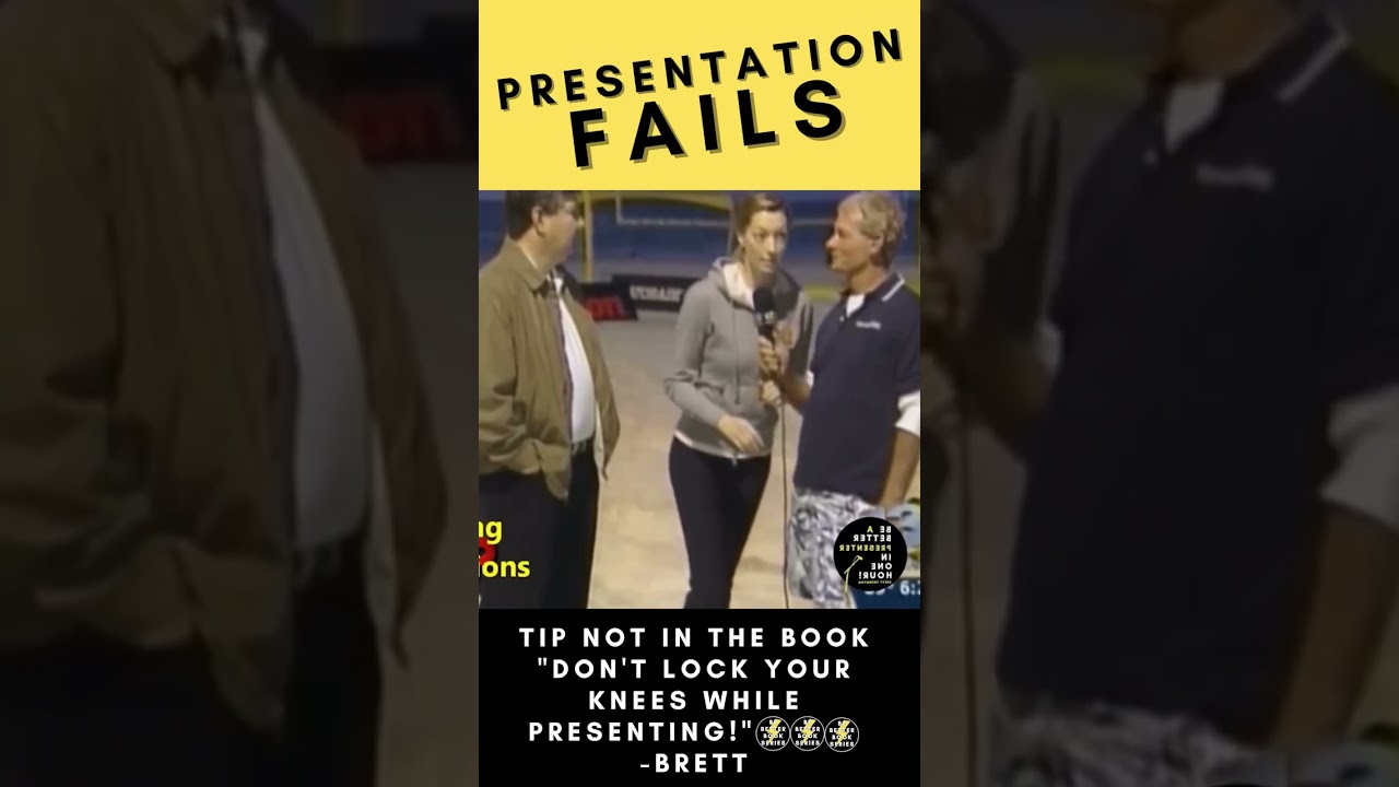“Don’t lock your knees while presenting!”🤣 