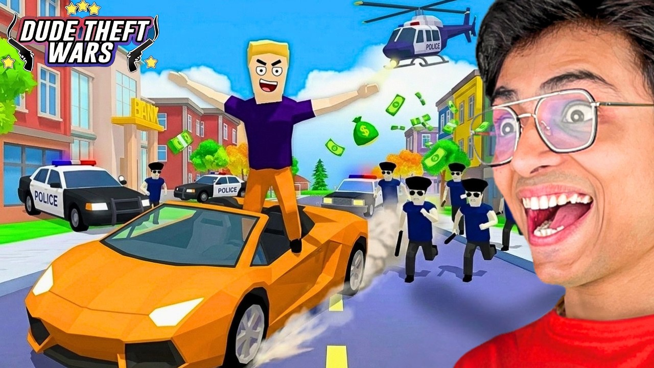 Finally RICHIE ESCAPED From Jail in DUDE THEFT WARS😱