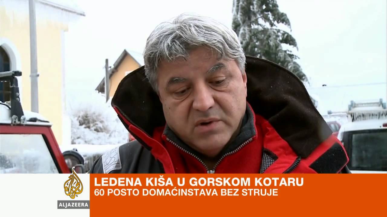 Gorski kotar zasut ledenom kišom