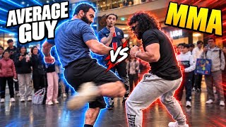 MMA Fighter Vs Strangers $100 Leg Kick Challenge!