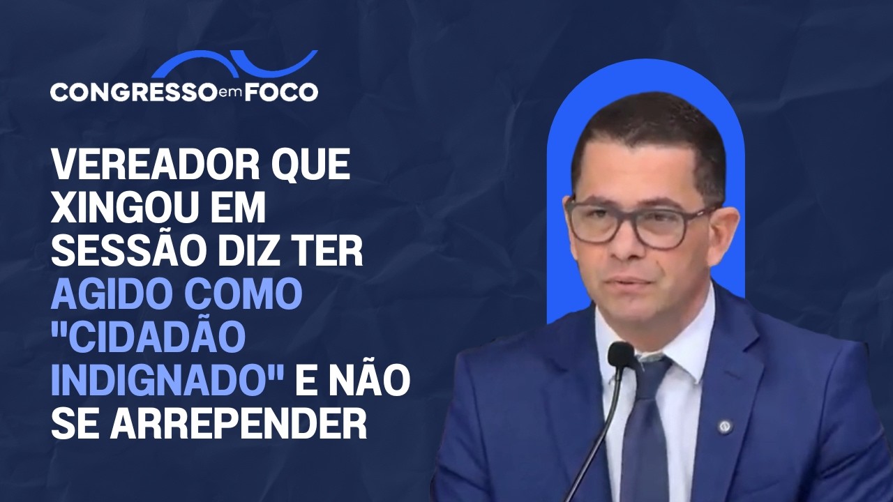 Vereador que xingou em sessão diz ter agido como "cidadão indignado" e não se arrepender Vereador que xingou em sessão diz ter agido como "cidadão indignado" e não se arrepender