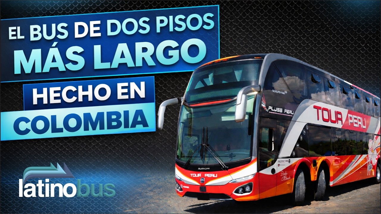 Busscar Busstar DD S2 8x2: el primero bus de carretera de 4 ejes hecho en Colombia para exportación.