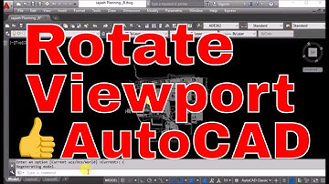 Autocad How To Rotate Viewport in Model Space - Rotate View -Online Free AutoCAD 4 Classes