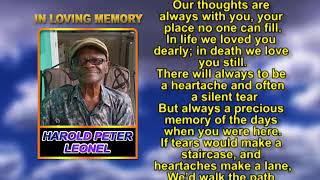 Full Harold Peter Leonel  memorial Update