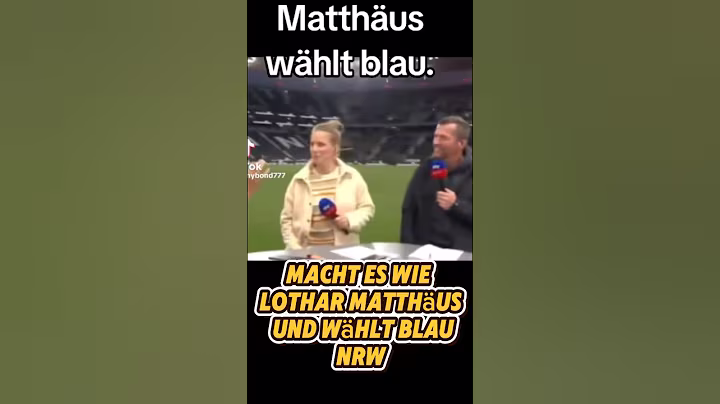 Matthäus wählt Blau 🥳 #politik #deutschland #aktuell #satire
