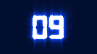 RGB Glitch Countdown Motion Graphics