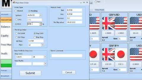 MYFX ~ Using the risk feature of MYFX