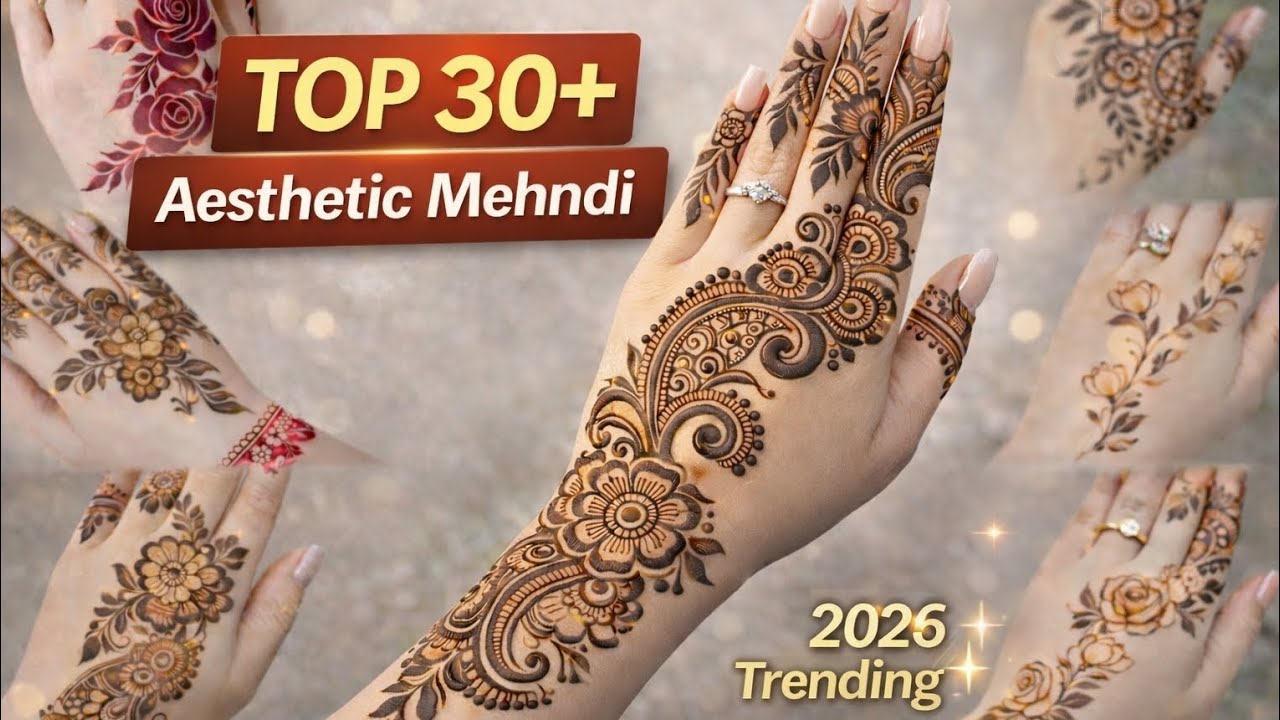 Top 30+ Aesthetic Back Hand Mehndi Designs 😍 | New 2026 Trends