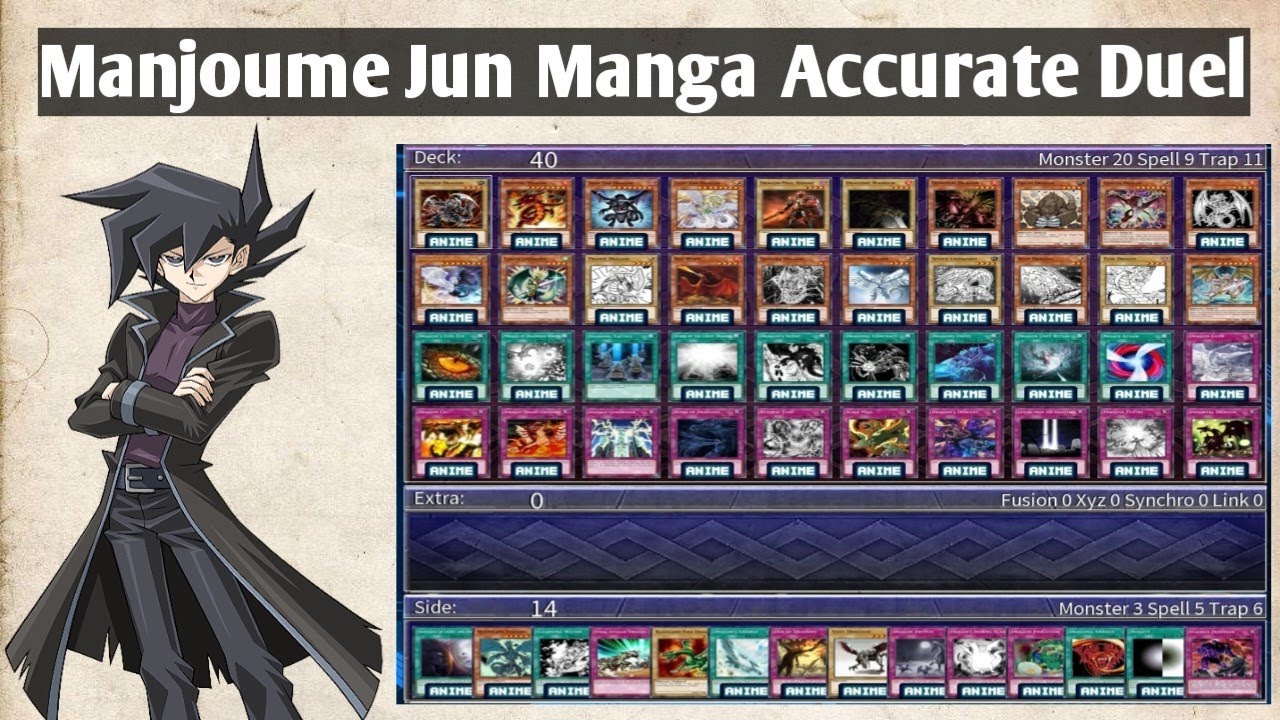 yugioh chazz manga deck Manjoume/Chazz Manga Accurate Duel, Gameplay, and Decklist Yu-Gi-Oh! Edopro
