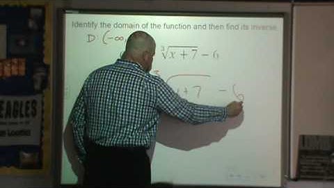Finding an inverse of a radical function