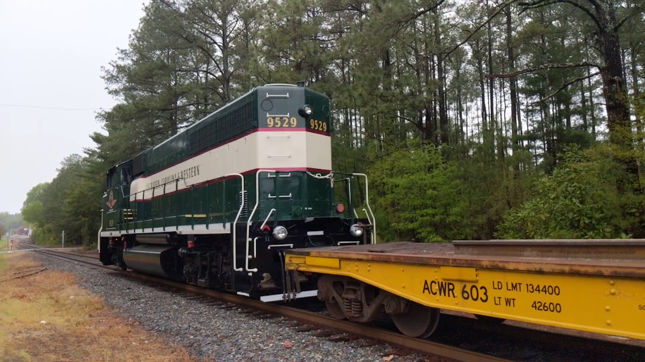 ACWR 100-24 north by Candor with a GP40-2LW! - YouTube