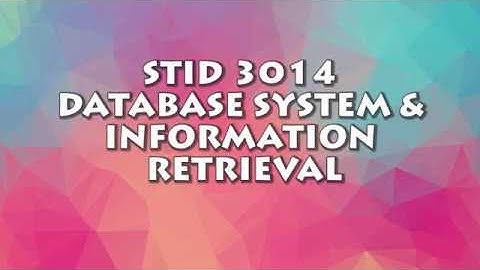 Assignment STID 3014