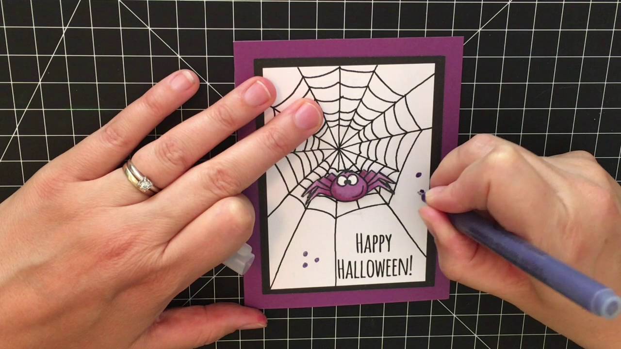 how-to-create-fast-and-simple-halloween-cards-youtube