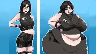Even more Fatnite Girls! - art by Assthethick (Dubbed)