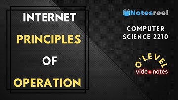 Internet Principles of Operation | O Level Notes Computer science 2210