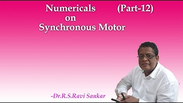 Numericals on Synchronous Motor