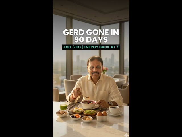 GERD can be fixed. Here's the proof. 👇  My client Suresh  had been struggling with GERD for years.