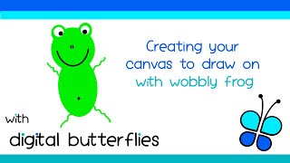 Creating a canvas in Procreate - with wibbly frog! screenshot 4