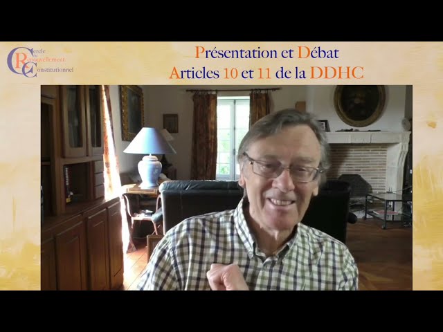 Christian Laurut - Critique des articles 10 et 11 de la DDHC