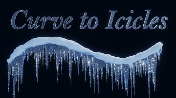 Beautiful Icicles in Blender with Geometry Nodes