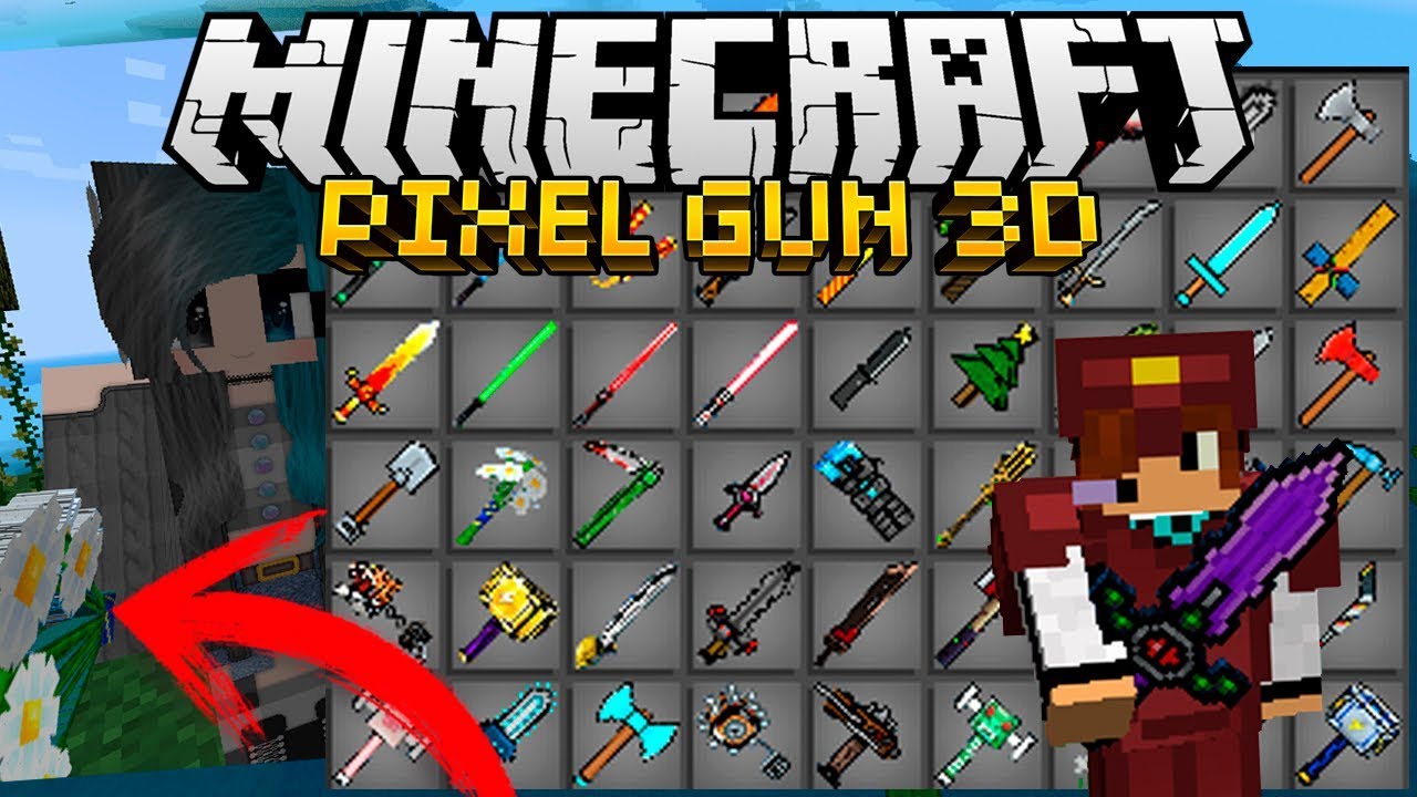 minecraft pixel gun 3d mod