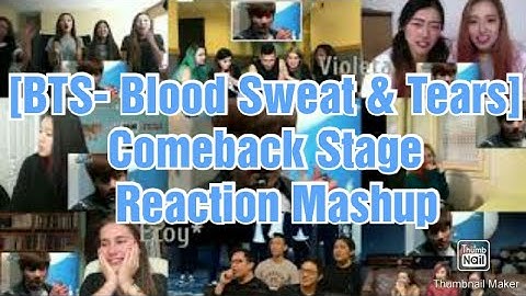 [BTS- Blood Sweat & Tears] Comeback Stage | M COUNTDOWN 161013 EP.496" Reaction Mashup