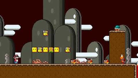 Super Mario Bros. X 1.4.5 Custom Level #4 - Volcano Land