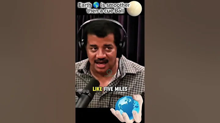 How smooth Earth surface is 😱W/Neil deGrasse Tyson #neildegrassetyson #startalk #joerogan