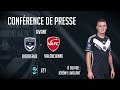 La conférence de presse avant Bordeaux-Valenciennes