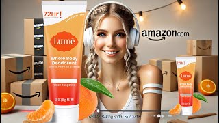 Lume Whole Body Deodorant  - 72 Hour Odor Control - Aluminum Free, Baking Soda Free, Skin Safe