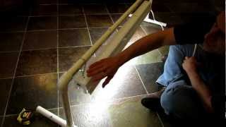 Part 1 of 2 How to Build an Inexpensive Indoor Garden Grow Light Station: The Rusted Garden 2013 Inexpensive as in $40.00. Disassembles for easy storage. You can start seeds in two cell flats which is 144 cells under this design.